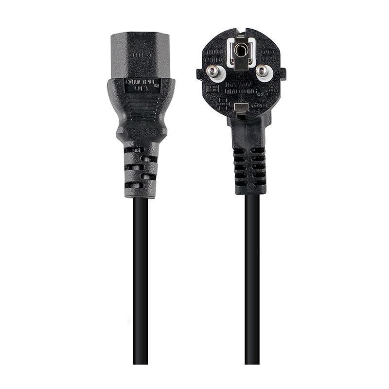 EDENWOOD Netzteilkabel 1,8 m für PC, schwarz