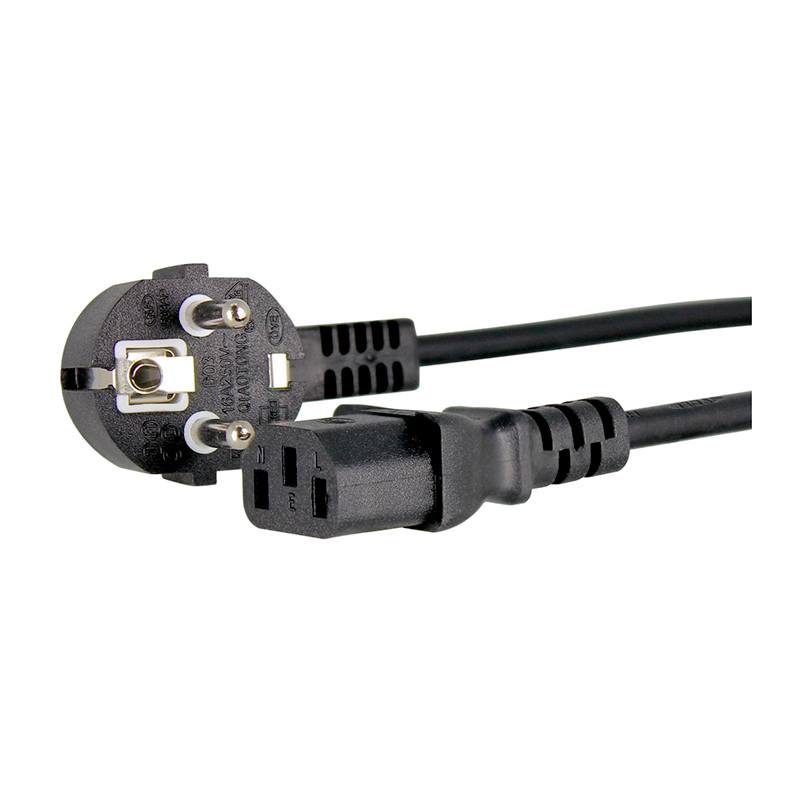 EDENWOOD Netzteilkabel 1,8 m für PC, schwarz