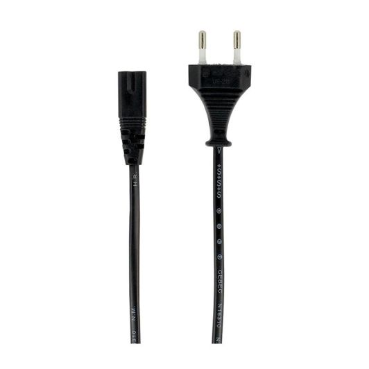 EDENWOOD Cable Alimentación de Red 2 Pines Negro