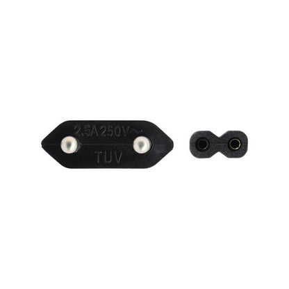 EDENWOOD Cable Alimentación de Red 2 Pines Negro