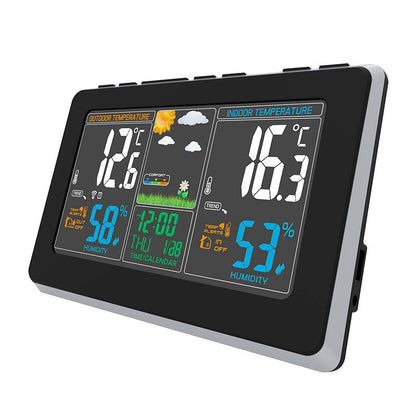 EDENWOOD WS657 Wetterstation Außen‑Sensor Temperaturanzeige Uhr und Kalender