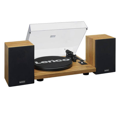 LENCO LS-500OK Plattenspieler Bluetooth 33/45 RPM 2 Lautsprecher