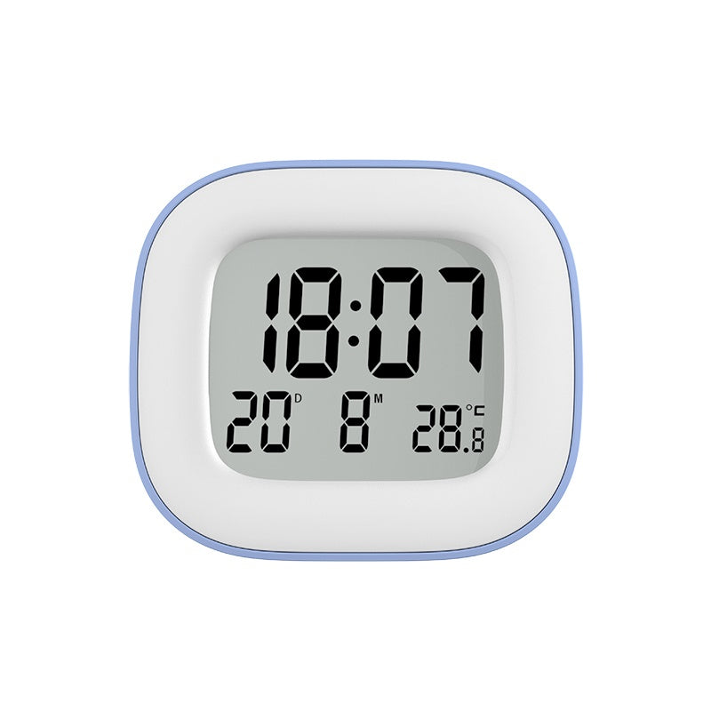 HIGH ONE E0356 Digitaler Wecker Blau mit Temperaturanzeige
