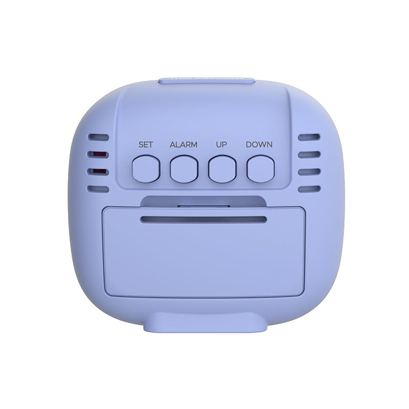 HIGH ONE E0356 Digitaler Wecker Blau mit Temperaturanzeige
