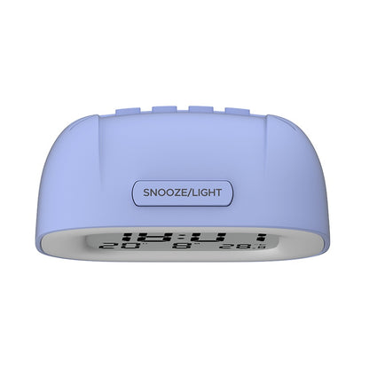 HIGH ONE E0356 Digitaler Wecker Blau mit Temperaturanzeige