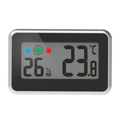 HIGH ONE E0217 Thermometer mit Innen‑Temperatur, Feuchtigkeitsanzeige und Clip