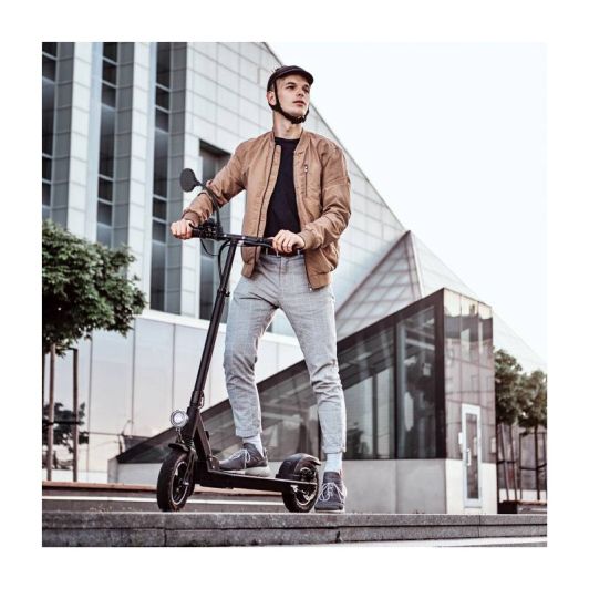 T’NB Flexibler Rückspiegel für Elektroroller – Universal, Schwarz, 37 cm