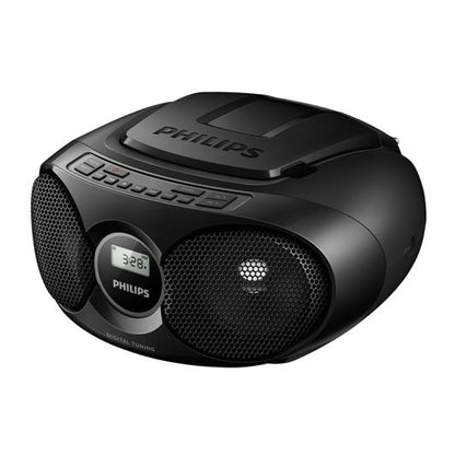 Philips AZ215B Lector CD Boombox 3W FM Negro