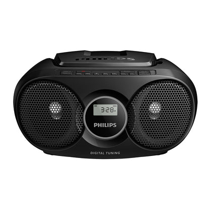 Philips AZ215B Lector CD Boombox 3W FM Negro