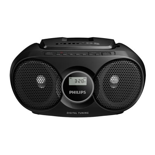 Philips AZ215B Lector CD Boombox 3W FM Negro