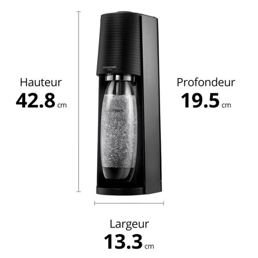 Sodastream Terra Máquina Soda Negra 1L