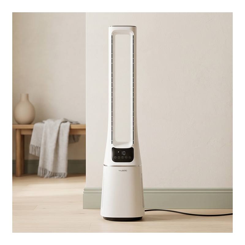 VALBERG SUNNY-R PURE Ventilador Torre con Purificador de Aire Blanco