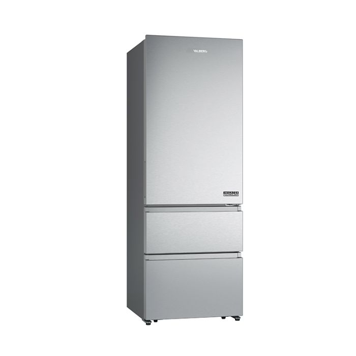 VALBERG CNF 493 E X180C Kombikühlschrank No Frost 493 L Edelstahl