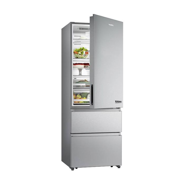 VALBERG CNF 493 E X180C Kombikühlschrank No Frost 493 L Edelstahl