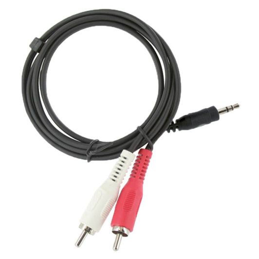 EDENWOOD Jack 3,5/2 RCA Audio Cable Noir Conexión