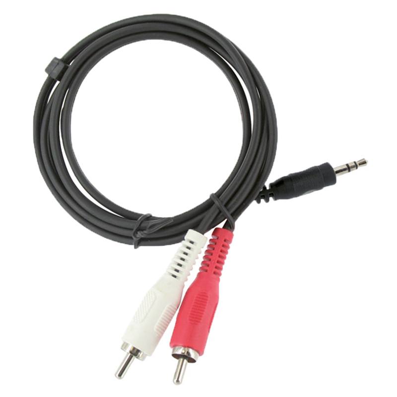 EDENWOOD Jack 3,5/2 RCA Audio Cable Noir Conexión