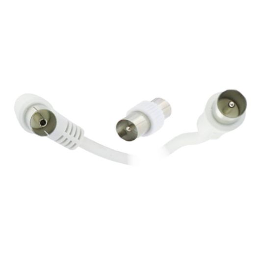 EDENWOOD Cable De Antena 10 M Macho‑Hembra Blanco