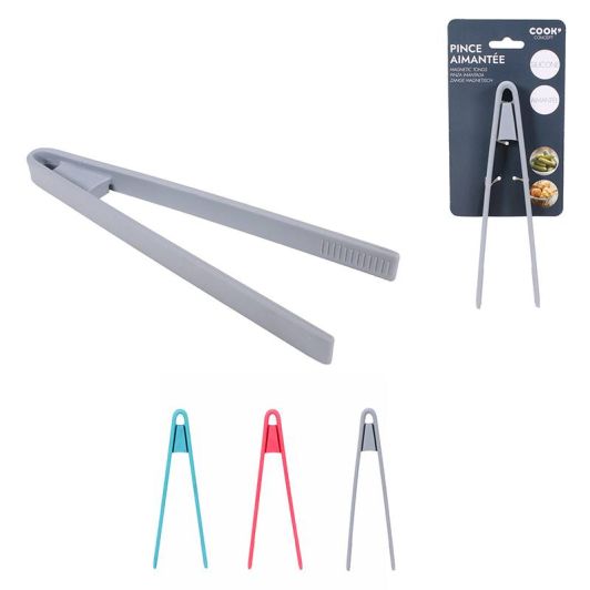 GROUPE CMP Magnetische Silikon-Toastzange, Mehrfarbig, 16 cm ×4 cm × 1,5 cm