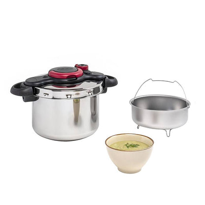 TEFAL Clipso Minut Easy Olla a Presión 6L Inox