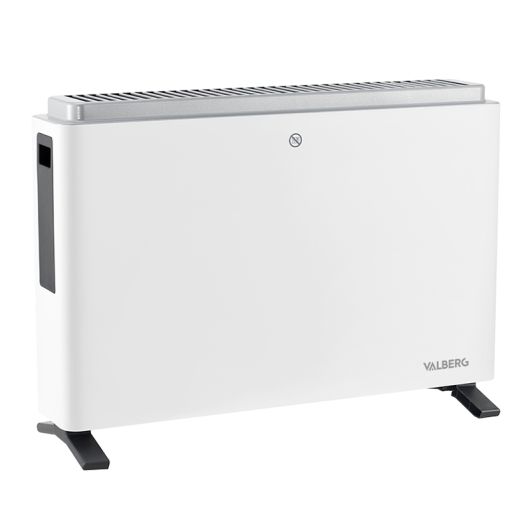 VALBERG 2000W Elektrischer Konvektor Weiß Portabel Mechanisches Thermostat 3‑Stufen