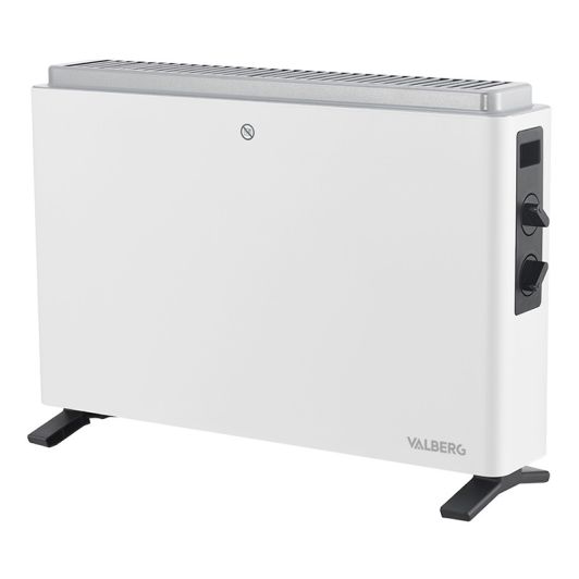 VALBERG 2000W Elektrischer Konvektor Weiß Portabel Mechanisches Thermostat 3‑Stufen