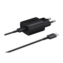 Samsung Cargador 25W Rápido con Cable USB‑C Negro
