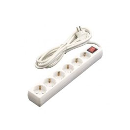 EUROBRIC Mehrfachsteckdose mit Schalter Weiß 16A 1,5 m Kabel