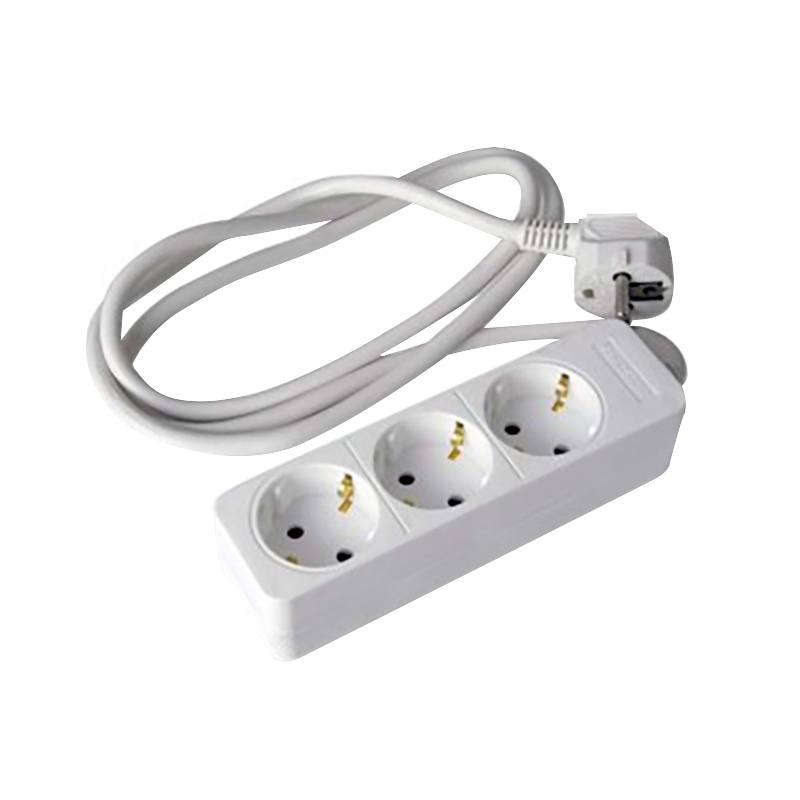 EUROBRIC Mehrfachsteckdose 3‑fach Schuko 16 A 1,5 m Kabel für Haushalt