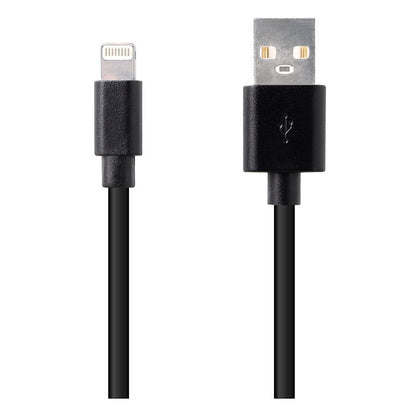 HIGH ONE Cable de Carga Lightning 1M Negro PVC