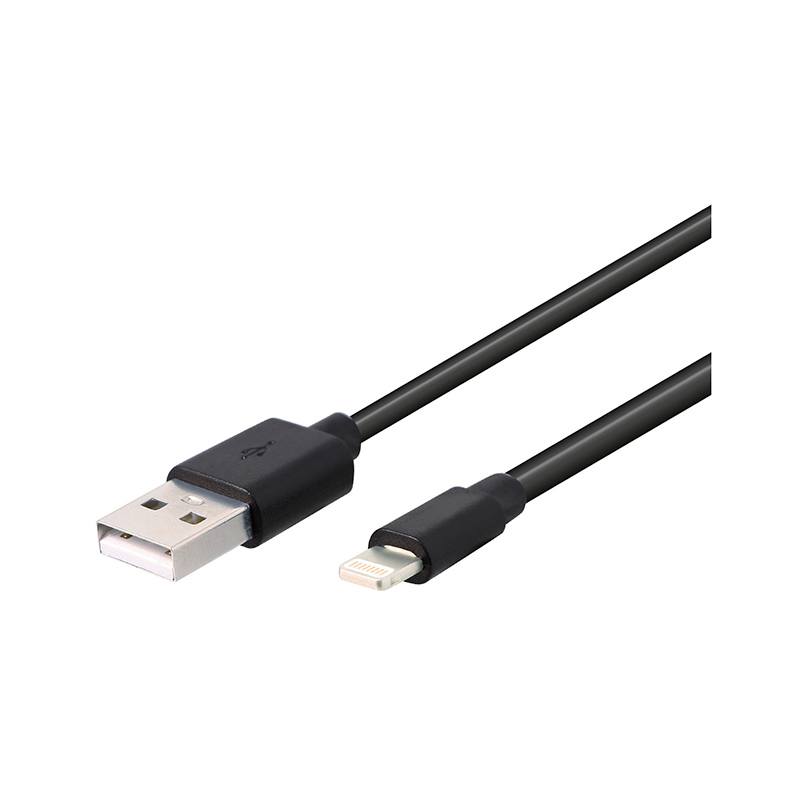 Cable HIGH ONE 1M Lightning pv negro