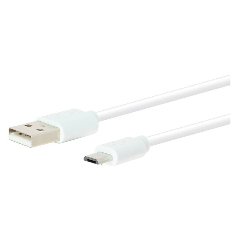 Cable EDENWOOD 2,5 M Blanco Micro USB PVC