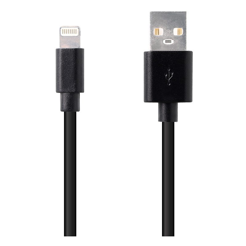 EDENWOOD 2,5 M Lightning-Ladekabel Schwarz