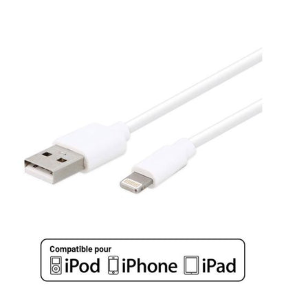 EDENWOOD Cable Lightning 2,5M Blanco Carga Para iPhone