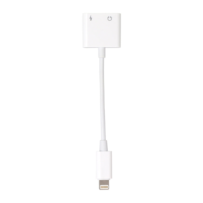 EDENWOOD Lightning-zu-Klinken-Adapter Weiß Kompakt für iPhone