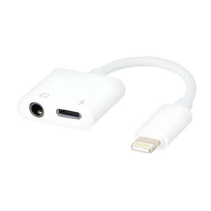 EDENWOOD Lightning-zu-Klinken-Adapter Weiß Kompakt für iPhone