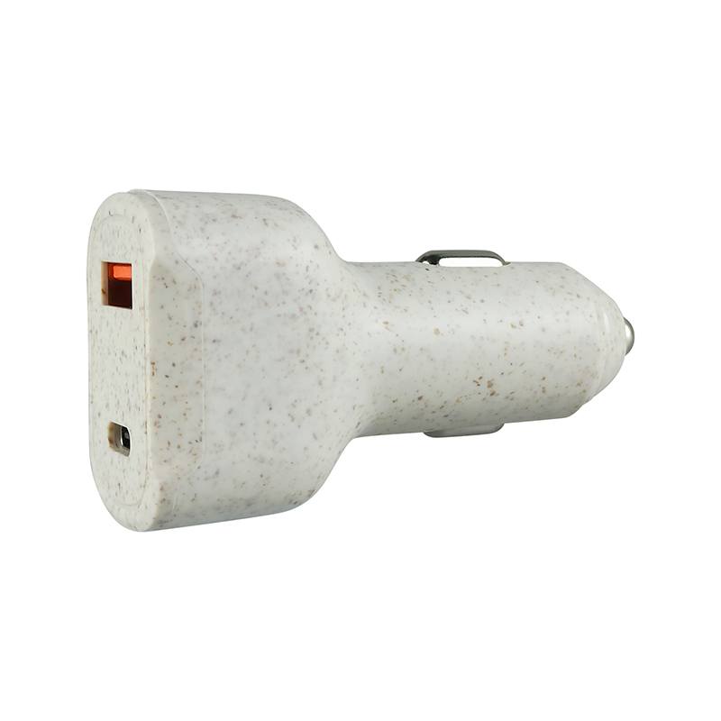 EDENWOOD Auto-Ladegerät USB‑A Schnellladung & USB‑C 1‑Port Beige