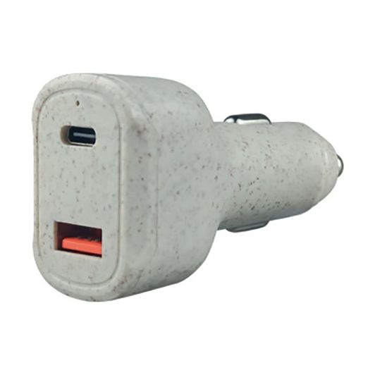 EDENWOOD Auto-Ladegerät USB‑A Schnellladung & USB‑C 1‑Port Beige