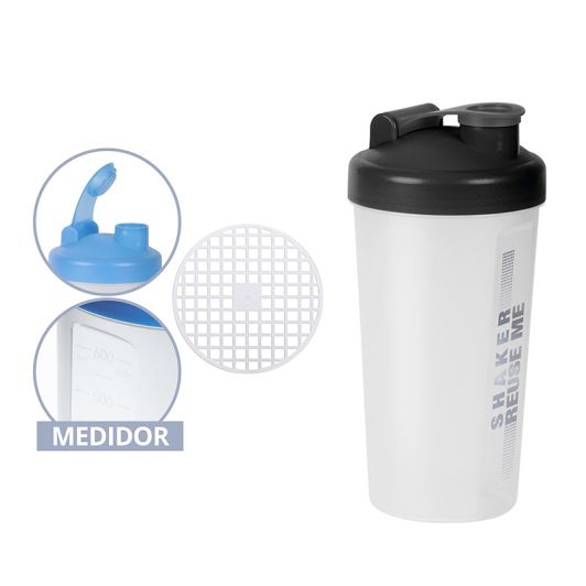 Coctelera Rejilla Interior 700ml Plástico Uso Doméstico Fácil Limpieza