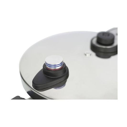 JATA HOLL2228 Schnellkochtopf 24 cm Ø, 8 Liter Edelstahl, für Alle Herdarten
