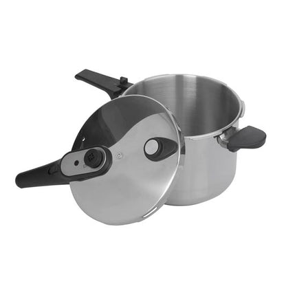JATA HOLL2228 Schnellkochtopf 24 cm Ø, 8 Liter Edelstahl, für Alle Herdarten