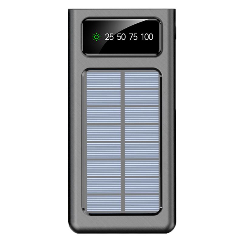 APM Power Bank Solar 10 000 mAh Negro Compacto Portátil