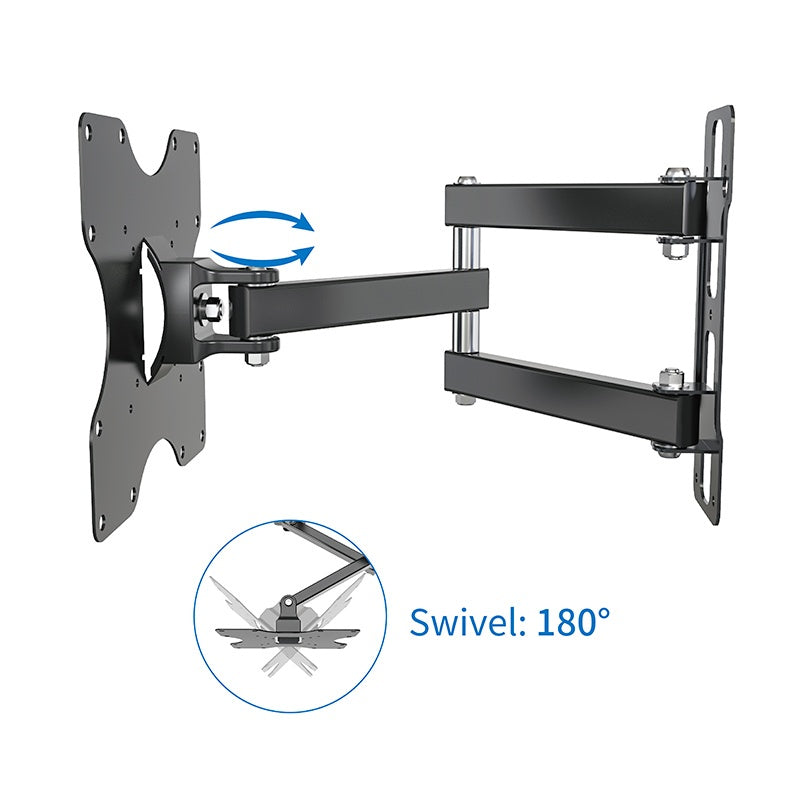 EDENWOOD D1 Artikulierender TV-Wandhalter für Fernseher 19‑32 Zoll Schwarz