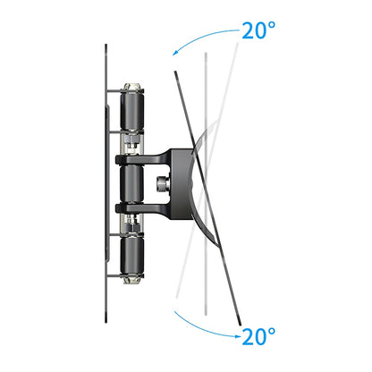 EDENWOOD D1 Artikulierender TV-Wandhalter für Fernseher 19‑32 Zoll Schwarz