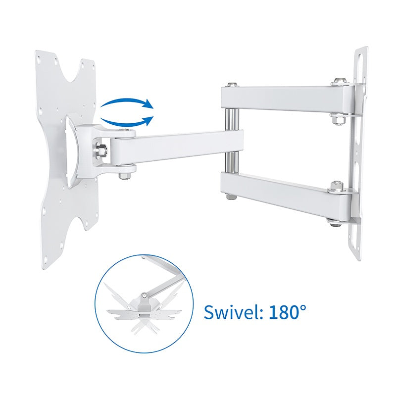 EDENWOOD D1 Wandhalterung für TV 19‑32 Zoll Schwenkbar Weiß