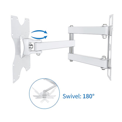 EDENWOOD D1 Wandhalterung für TV 19‑32 Zoll Schwenkbar Weiß