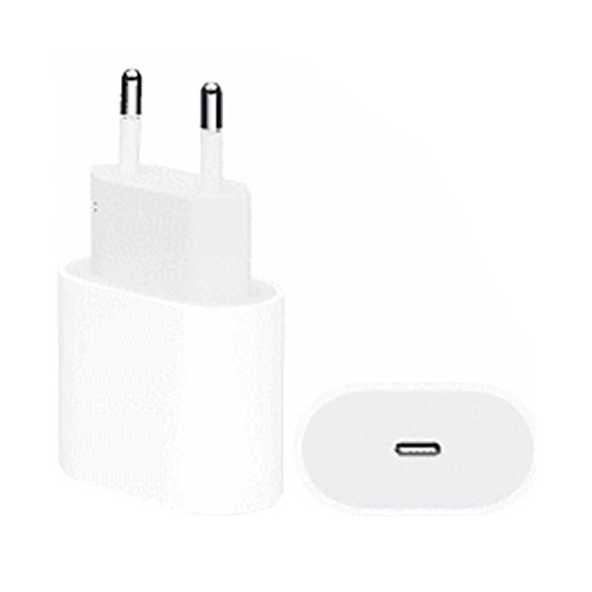 Apple Cargador USB‑C 20W Blanco Carga Rápida para iPhone