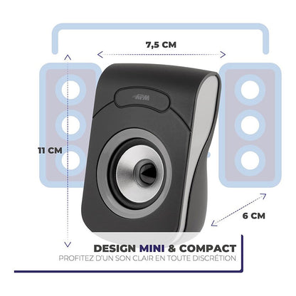 APM Altavoz USB 2.0 con Cable Gris 6W