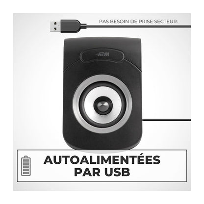 APM Altavoz USB 2.0 con Cable Gris 6W