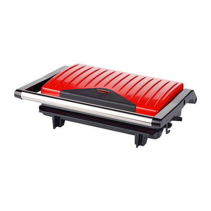 HIGH ONE Grill Eléctrico Compacto 750W 23×14,5 cm Rojo
