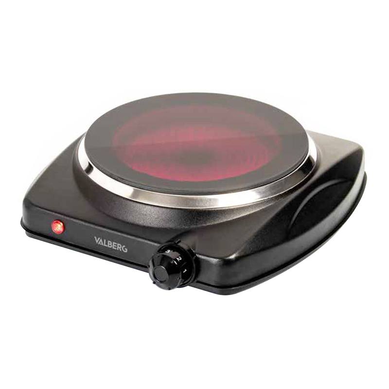 Placa Vitrocerámica Valberg VHP 1Z K 121C Portátil